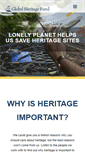 Mobile Screenshot of globalheritagefund.com