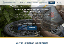 Tablet Screenshot of globalheritagefund.com